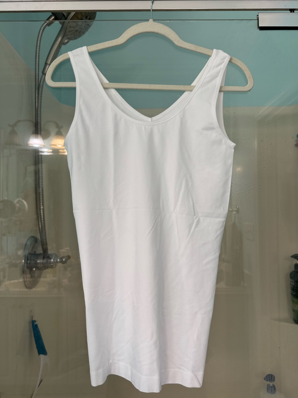 NWOT-  White Reversible V/U neckline, Shapewear Tank Top
